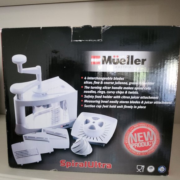 Mueller Spiral Ultra Multi-Function Vegetable Spiralizer/Mandoline Slicer/Citrus - Picture 6 of 8
